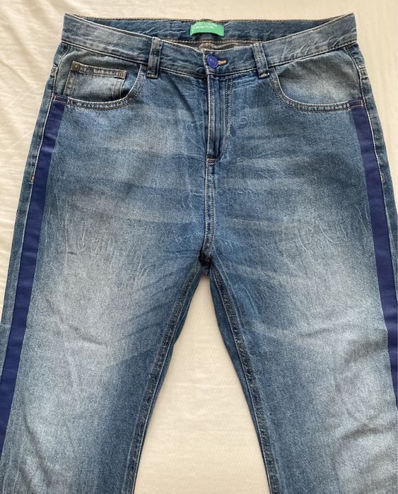 Jeansowe spodnie Benetton rozm 170