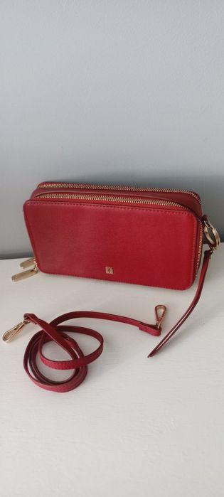 Torebka / portfel Ochnik skóra naturalna czerwona