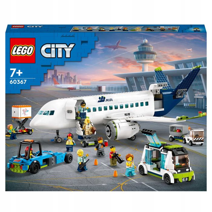 Lego City Samolot pasażerski 60367 Zestaw 3w1 OKAZJA !