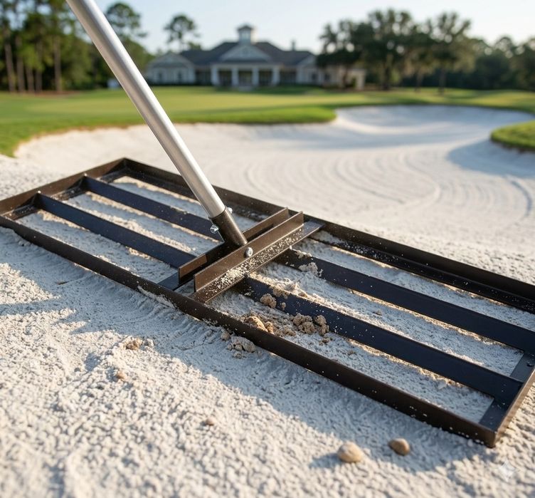 Niwelator terenu grabie równarka trawników