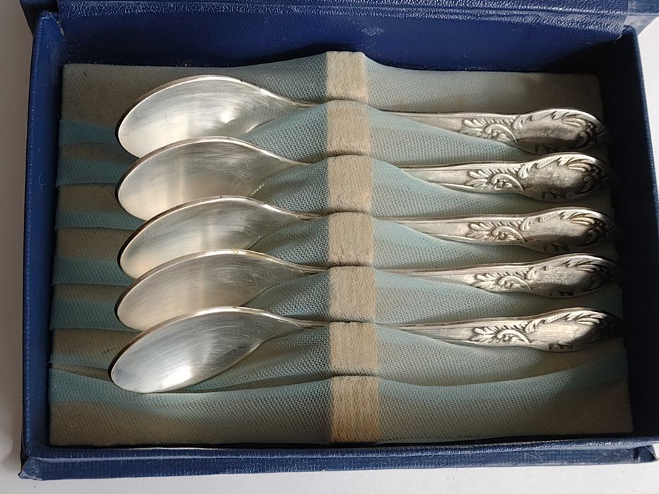 Stare Łyżeczki Deserowe Platerowane w oryginalnym etui
