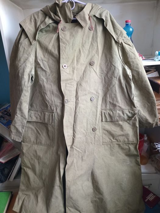 Плащ брезентовый с капюшоном СССР