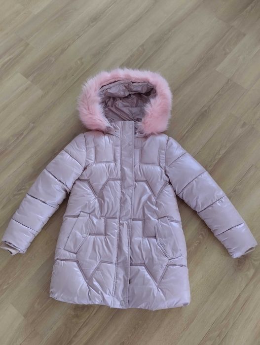 Kurtka/płaszcz dziewczęca zimowa 152/158