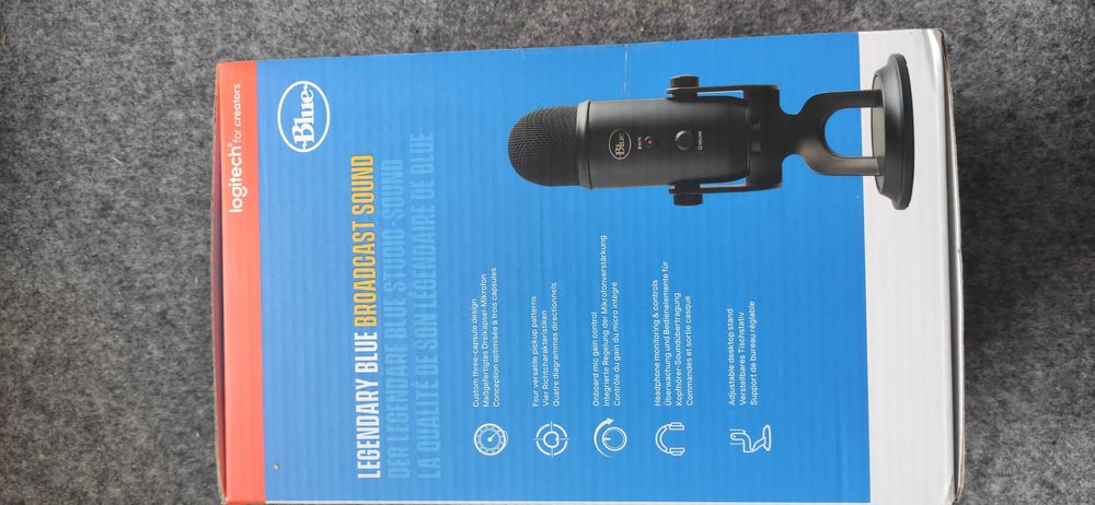 Mikrofon blue yeti (czarny) *Nowy zaplombowany!*