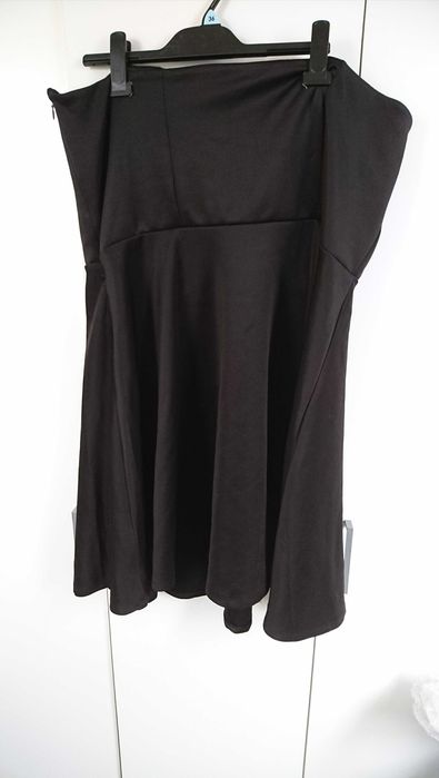 H&M+ 2XL Sukienka Bandeau Tuba Gorsetowa Czarna