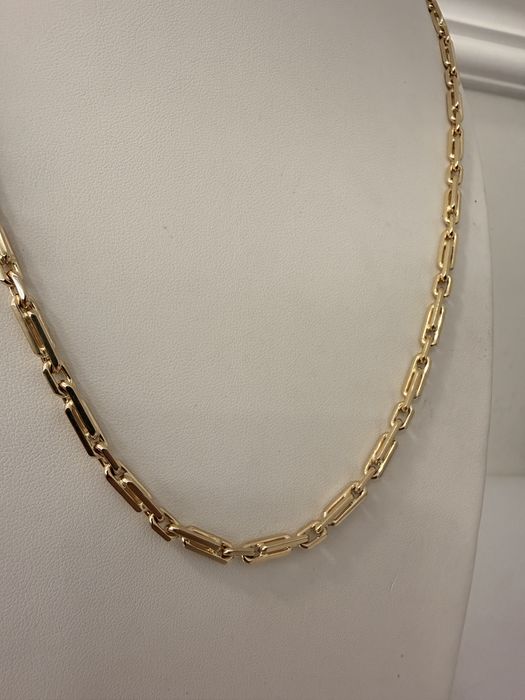 Nowy masywny łańcuszek splot ankier 44,43g