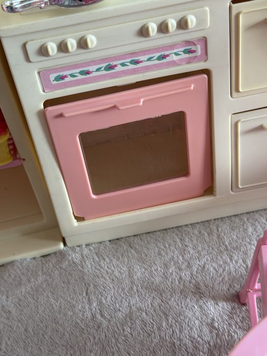 Zestaw Barbie kuchnia living pretty 1987