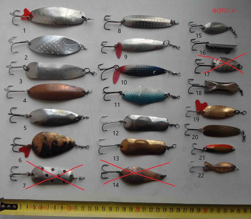 Блесна для рыбалки, много разных, в описании