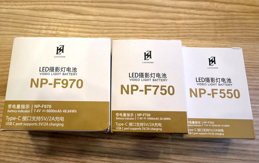 Аккумулятор Laleader NP-F970 NP-F750 NP-F550 вбудована зарядка Type C