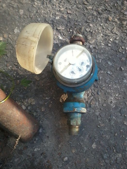 Водомер 3/4 дюйма, б.у., бронзовый, тяжёлый