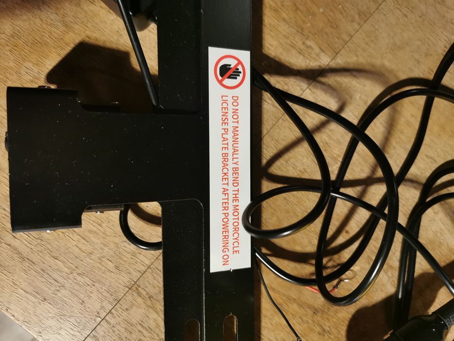 Uchwyt tablicy rejestracyjnej motocyklowej