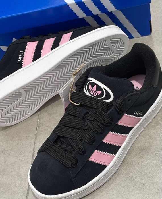 Adidas Campus 00s Black Pink | Чорні кросівки Adidas Campus | 37–42