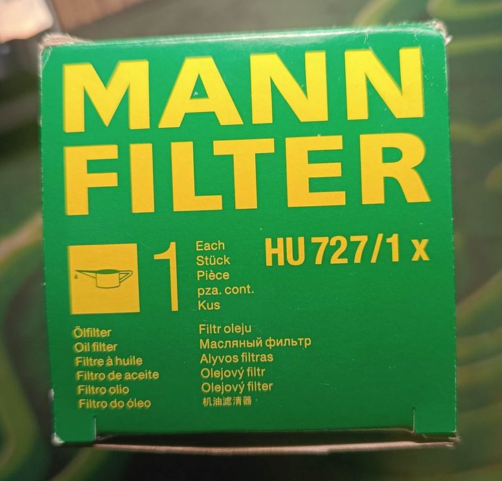 масляний фільтр MANN FILTER Hu727/1 x
