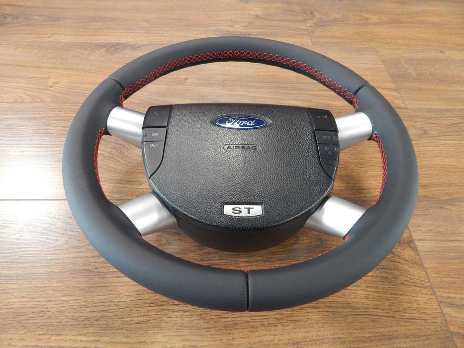 Ford Mondeo Mk3 ST nowa skóra czerwona nić poduszka multi