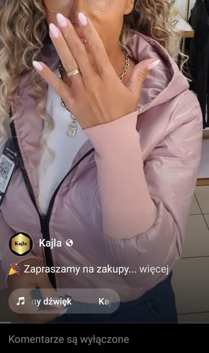 Nowa kurteczka z ściągaczami roz. M