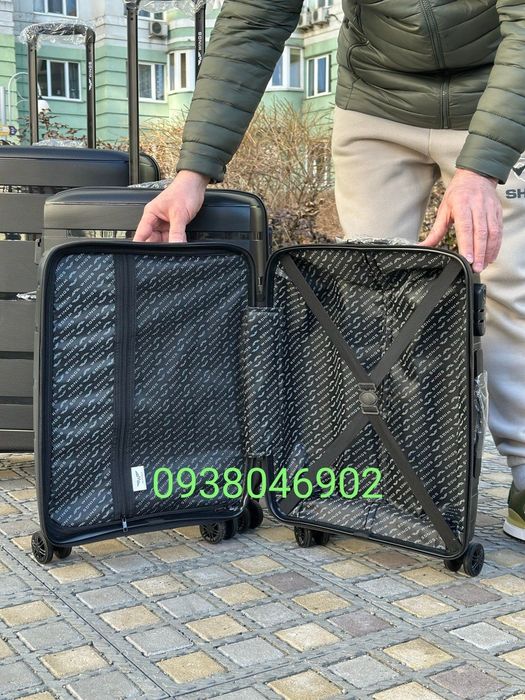 S,M,L Валіза 4 колеса HWF01 WINGS (Польща) 100% поліпропілен