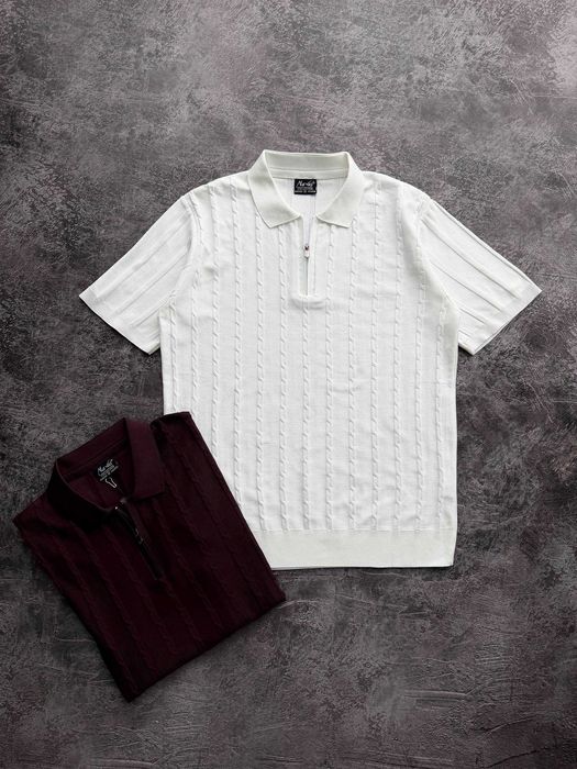 Мужская футболка поло на замке размеры M-XXL