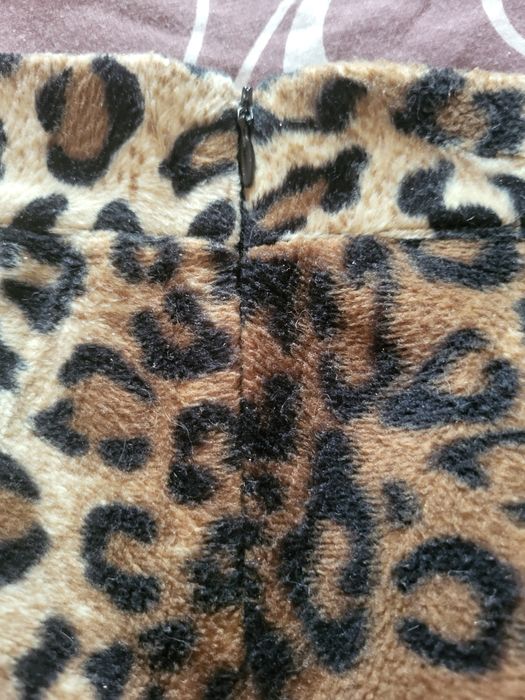 Спідниця мехова леопард