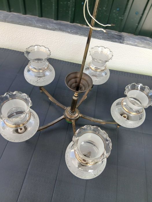 Candeeiro de teto rústico