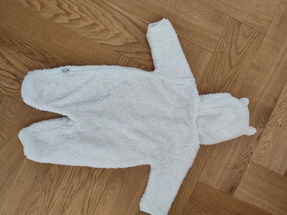 Kombinezon niemowlęcy biały misiu 56/62 pajac