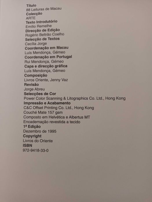 88 Leituras sobre Macau