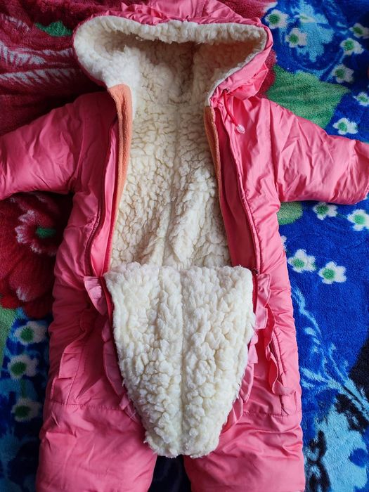 Комбінезон Зима на овчині для дівчинки 74-80