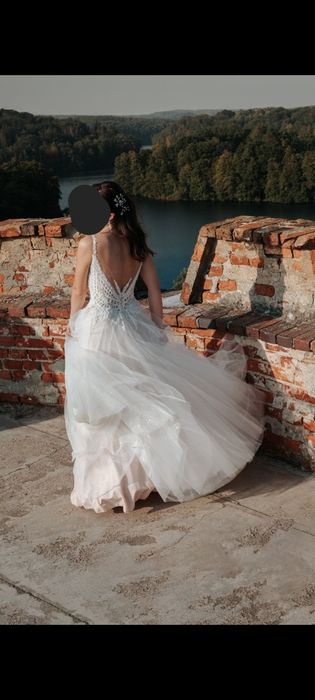 Suknia ślubna S/M + welon