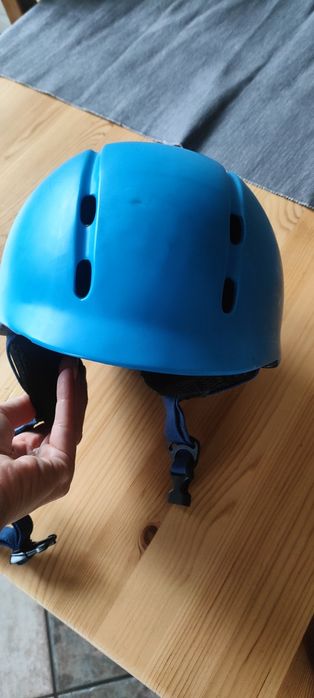Kask na narty niebieski