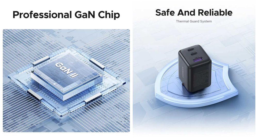 Зарядні пристрої UGREEN GaN Fast Charger 20W (X514) / 30W (X515)