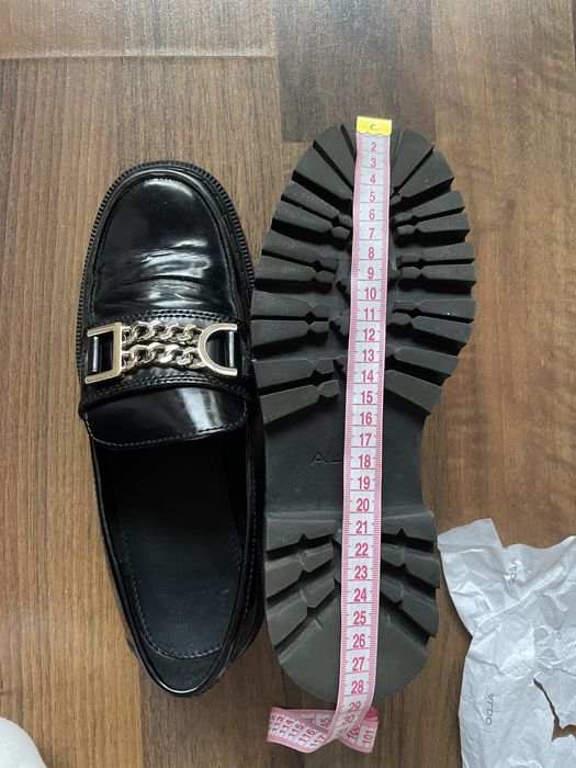 Lofery buty damskie ALDO – czarne, lakierowane