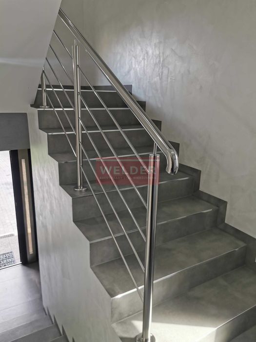 Balustrady nierdzewne Harfa Poręcz antracyt Barierka Balkon