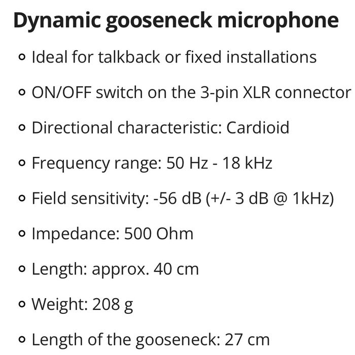 Microfone tbone tb 312 s na caixa