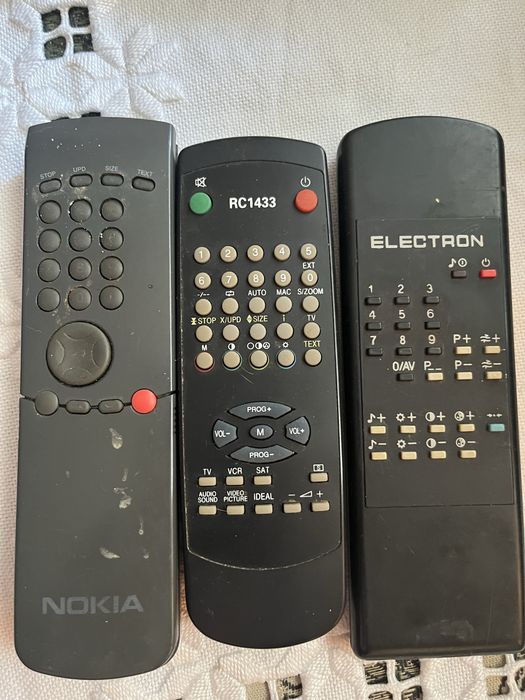 Пульти до телевізорів (Nokia,Electron та універсальний)