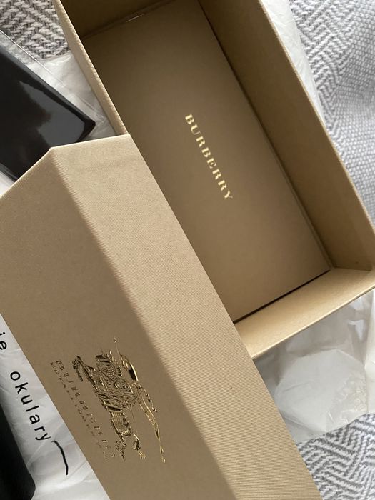 Okulary / oprawki - damskie Burberry jak nowe czarne kratka