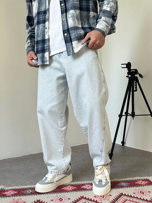 Джинси чоловічі широкі банани, balloon jeans, штани балони реп | Джинсы широкие мужские, штаны бананы, джынсы беги 90 х rap sk8 | Розмір XL