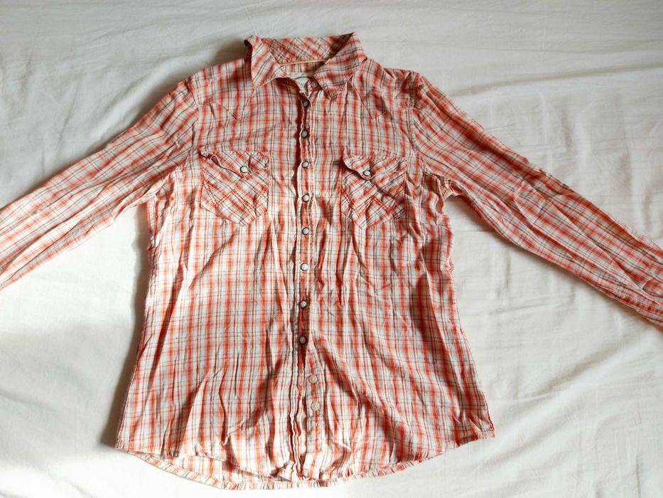 Koszula damska z długim rękawem Wrangler czerwona w kratę rozmiar M