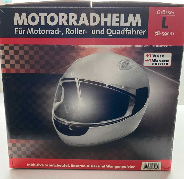 Capacete Cinzento de Mota