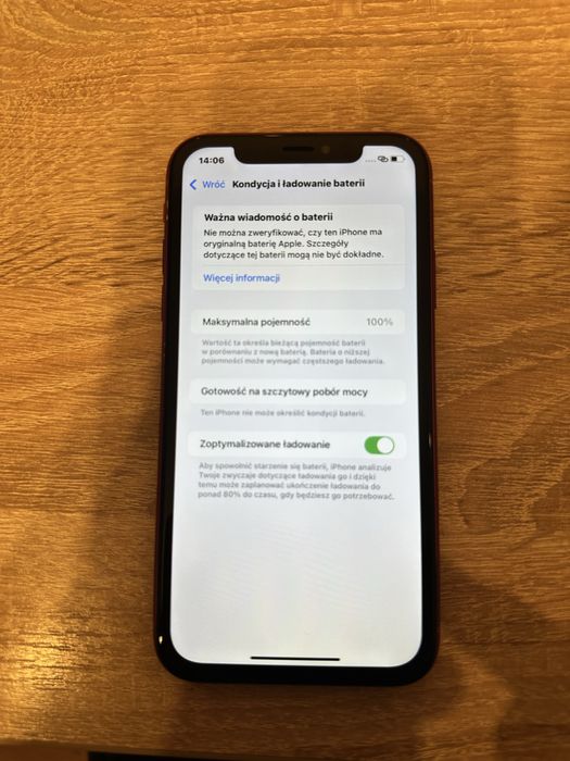 Iphone XR product RED stan idealny Bateria 100% Pełen zestaw