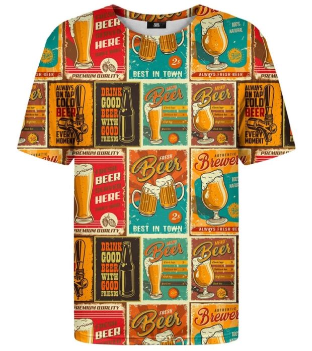 Koszulka Mr. Gugu & Miss Go wzór Beer Paradise rozmiar L