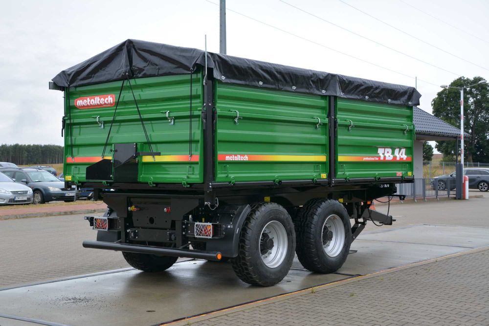 Przyczepa rolnicza tandem  METALTECH TB 14 12 10 ton | PLANDEKA GRATIS