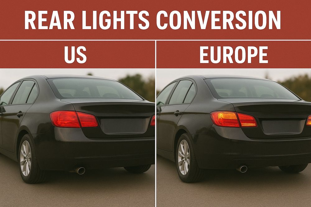 Переделка задних фонарей Америка на Европу
