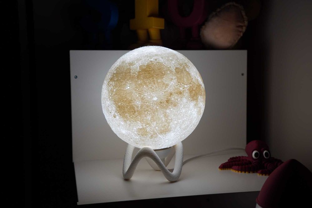 Lampka nocna 3D w kształcie Księżyca / Księżyc Moon Lamp dla dziecka