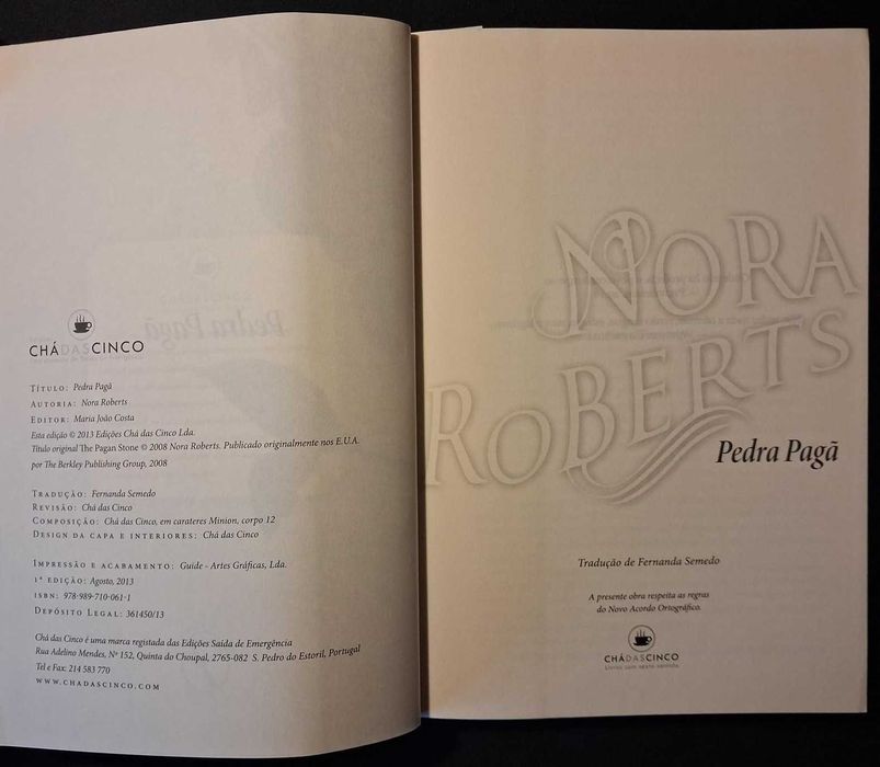Livro "Pedra Pagã" - Nora Roberts