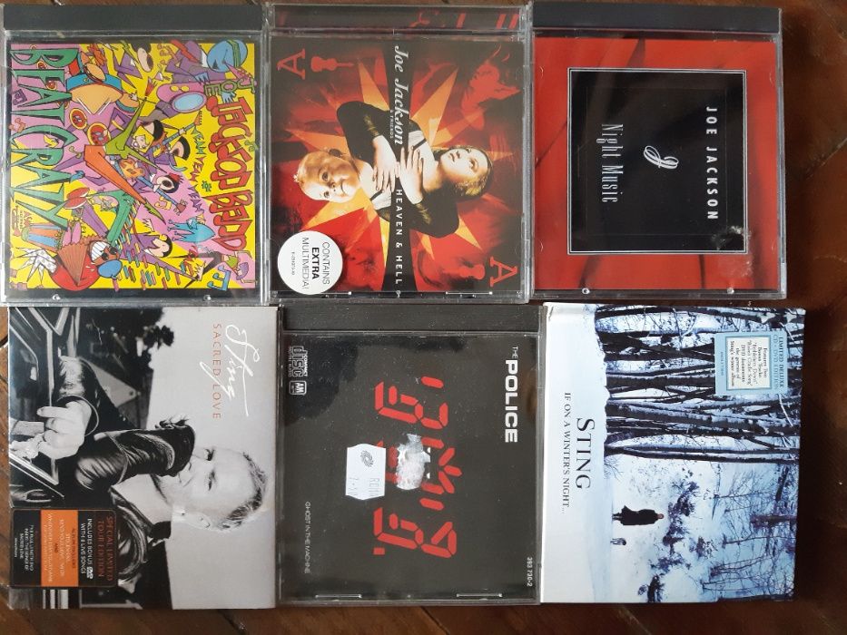 vendo cd police, joe jackson, sting , the the, iggy pop, luz casal, et