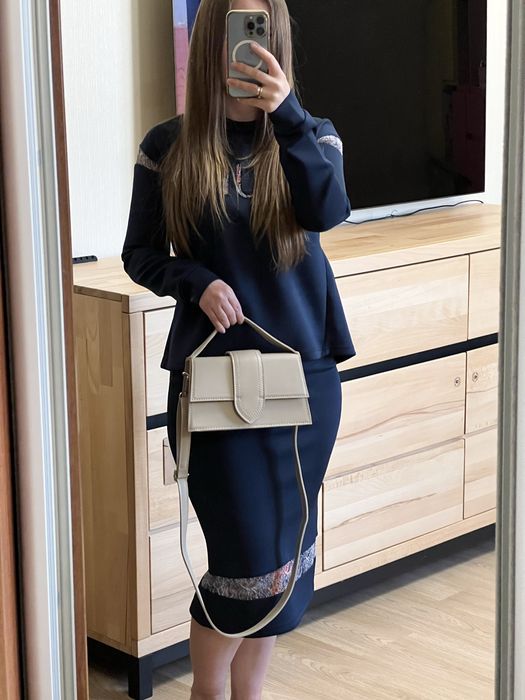 Стильна жіноча сумка, бежева сумка, чорна сумка, маленька сумка