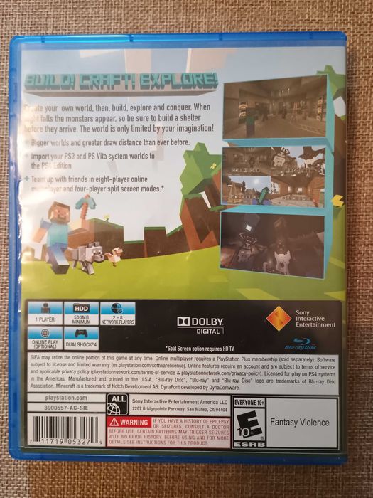 Minecraft PS4 PS5 Gra