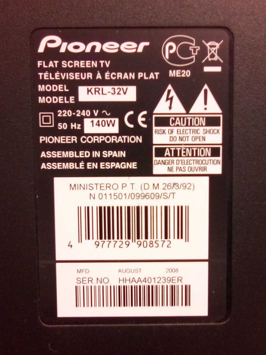 ЖК телевизор Pioneer KRL-32V: 7 200 грн. - Телевизоры Киев на Olx