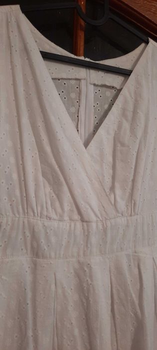 Платье белое летнее, прошва.