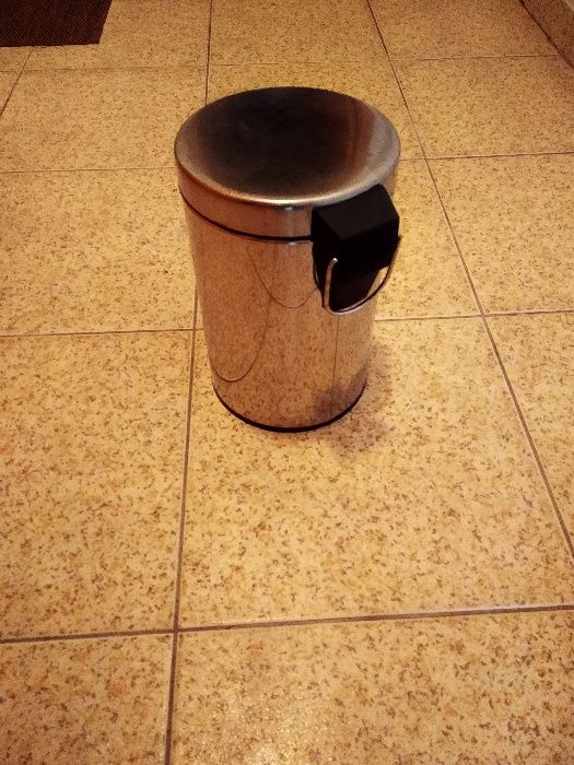 Balde lixo inox cromado wc como novo 3Litros