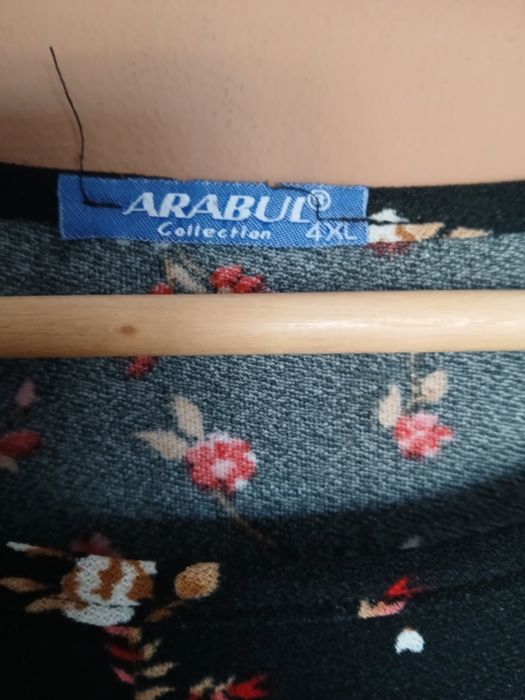 Śliczna długa sukienka w kwiaty plus size rozmiar 48/50/52   5 XL